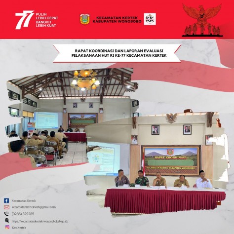 Rapat Koordinasi dan Laporan Evaluasi Pelaksanaan HUT RI Ke-77